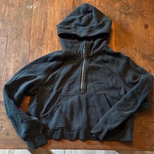 lululemon athletica Women’s Black Half-Zip Hoodie Sweater